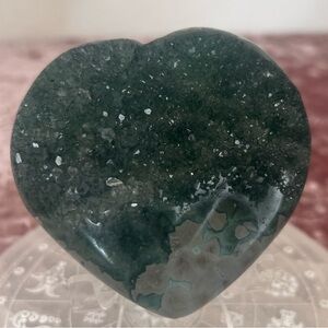 Green Sugar Druzy Heart 💚💎💚